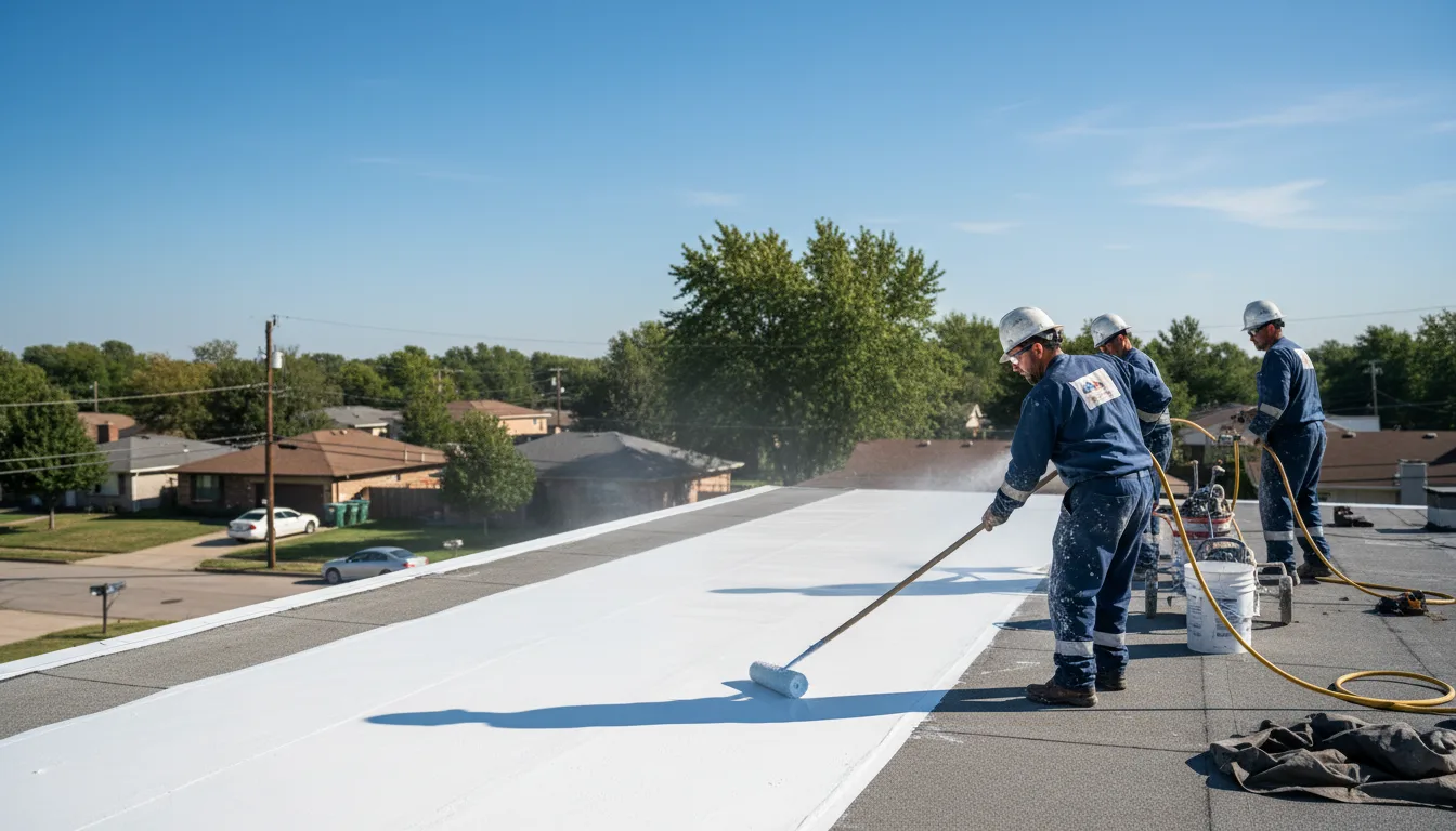 Commercial roof coating in Mona, UT near me